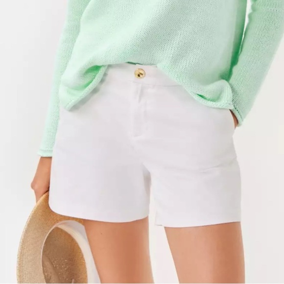 Lily Pulitzer the Callahan short size 4 white - Picture 1 of 10